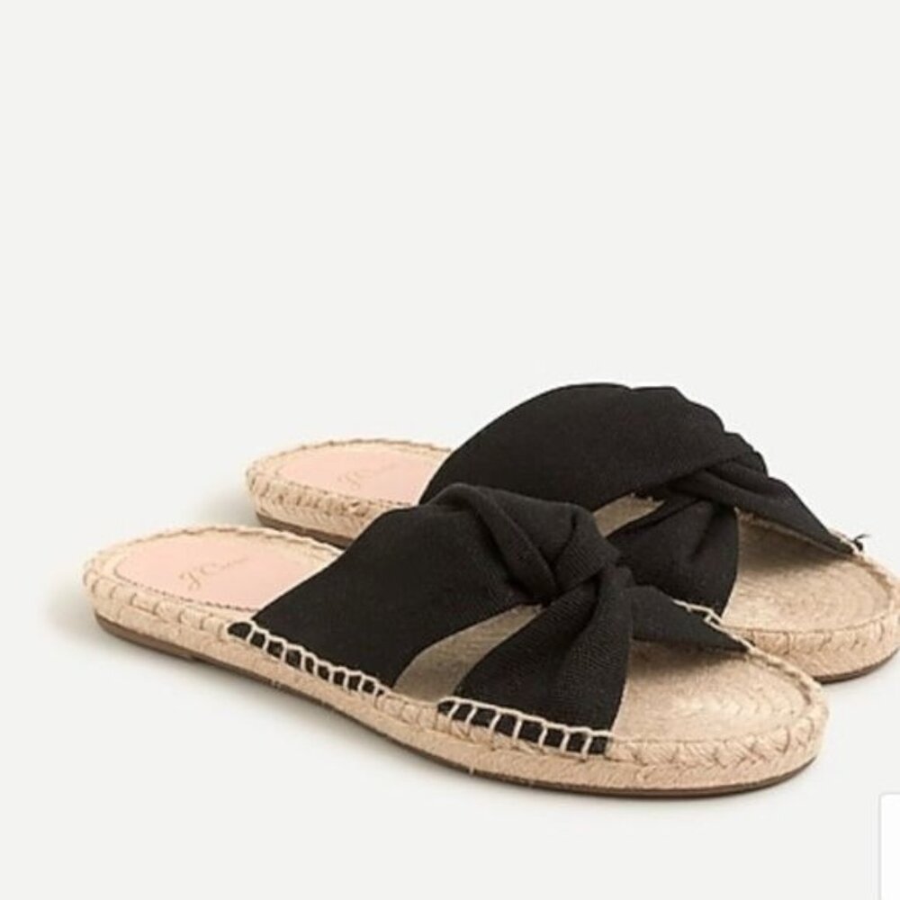 Jcrew Canvas Twisted Knotted Espadrille AN887 Size 9H